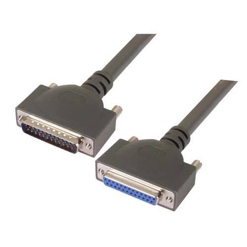 Heavy Duty D-Sub Cable, DB25 Male / Female, 50.0 ft T7387