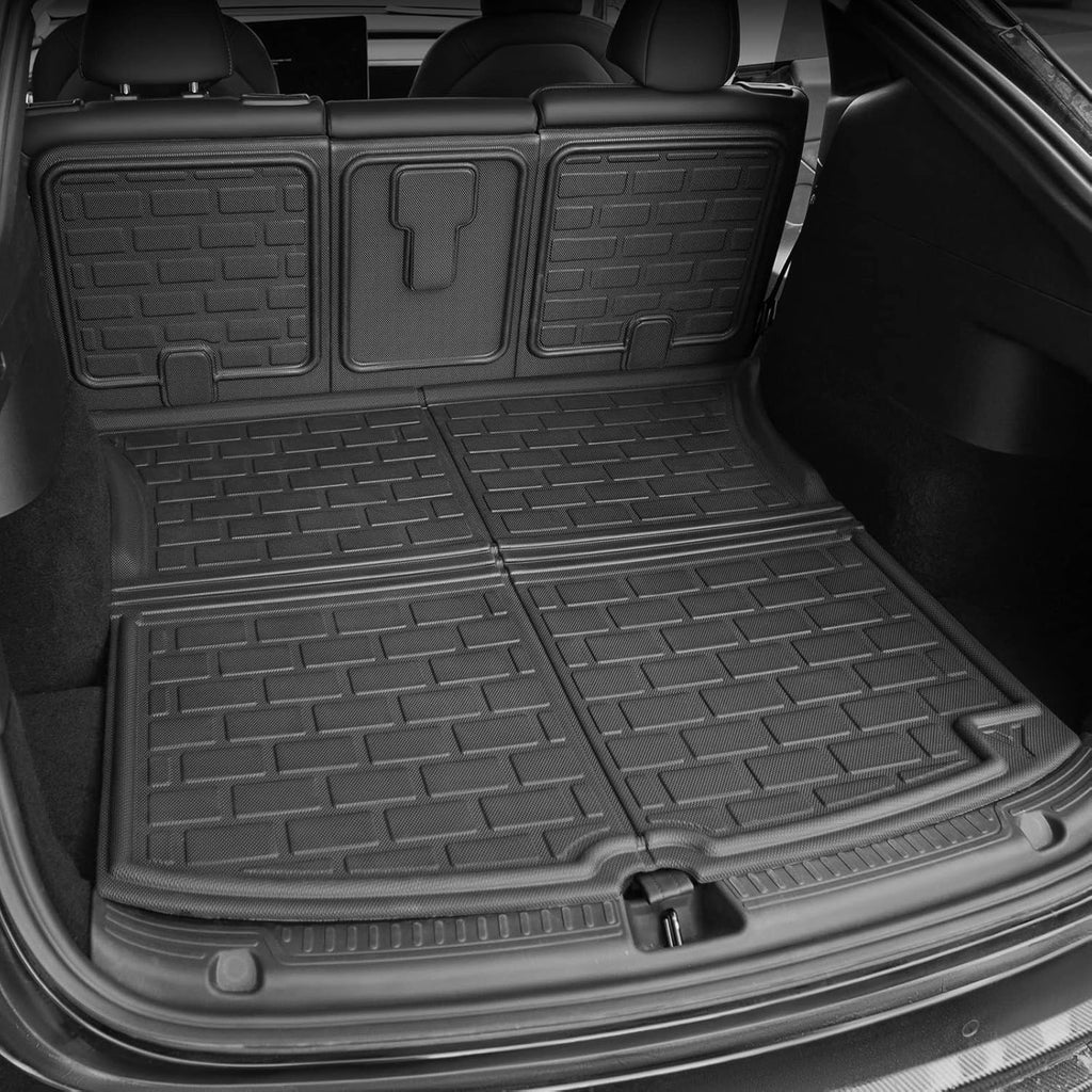 Trunk Mat Rear Storage Mat Cargo Liner Set of 9 Mats for 5 Seats O4722