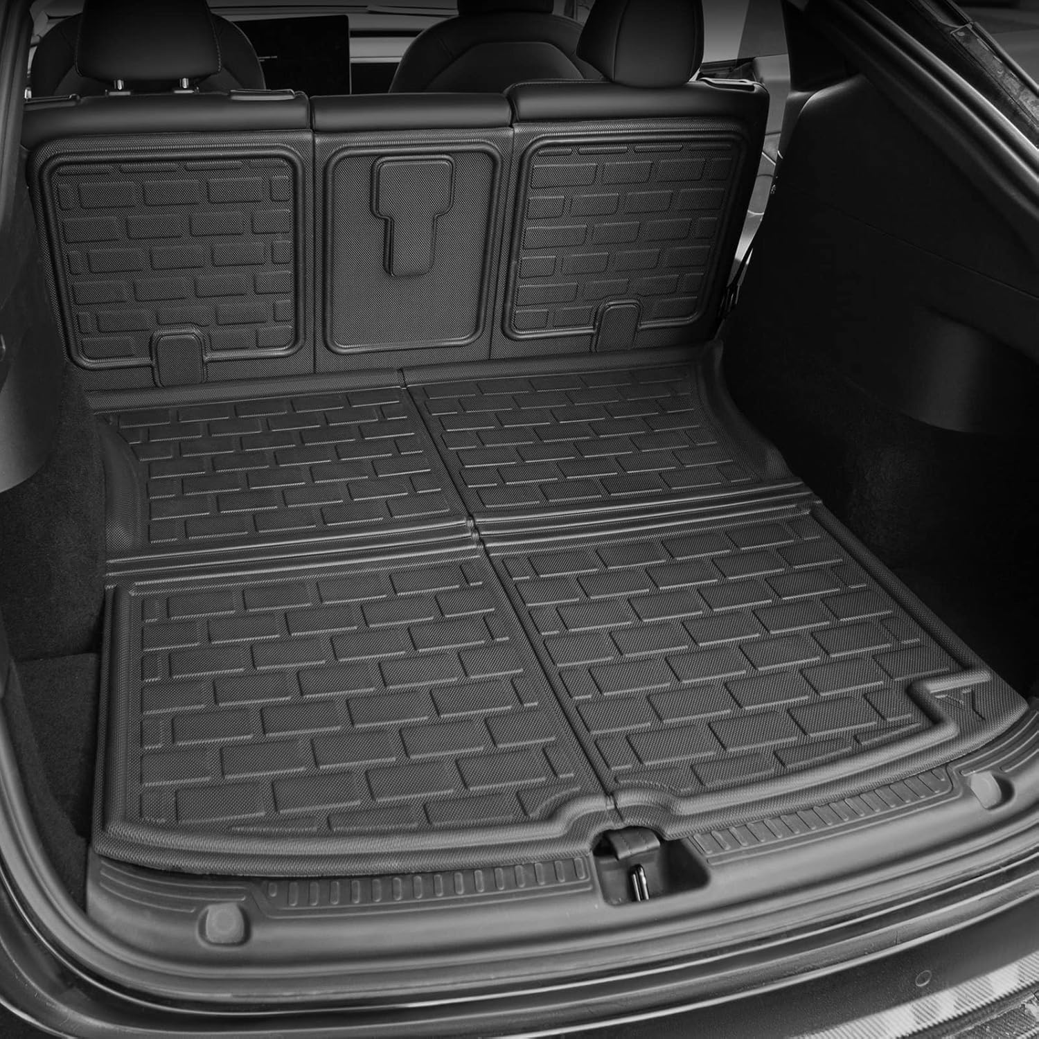 Trunk Mat Rear Storage Mat Cargo Liner Set of 9 Mats for 5 Seats O4722