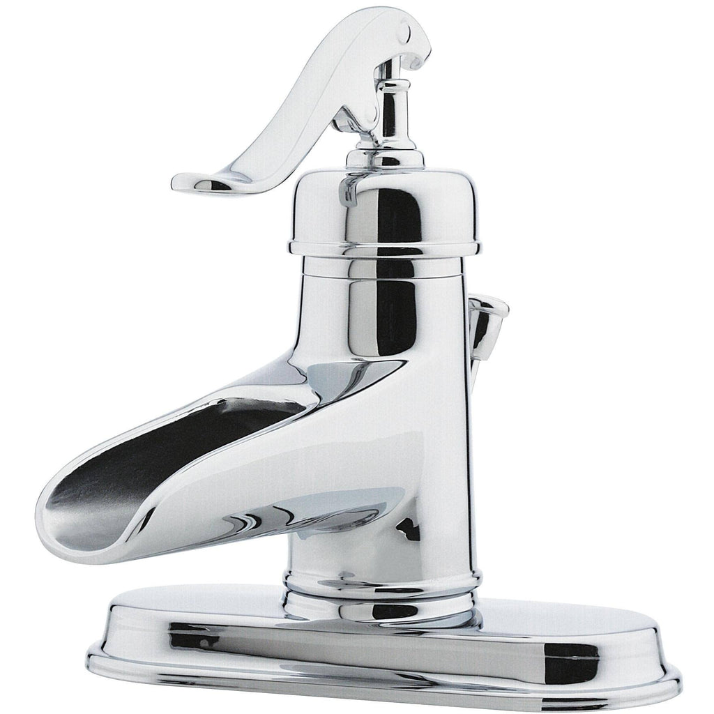 Polished Chrome Single-Handle Bathroom Faucet R517