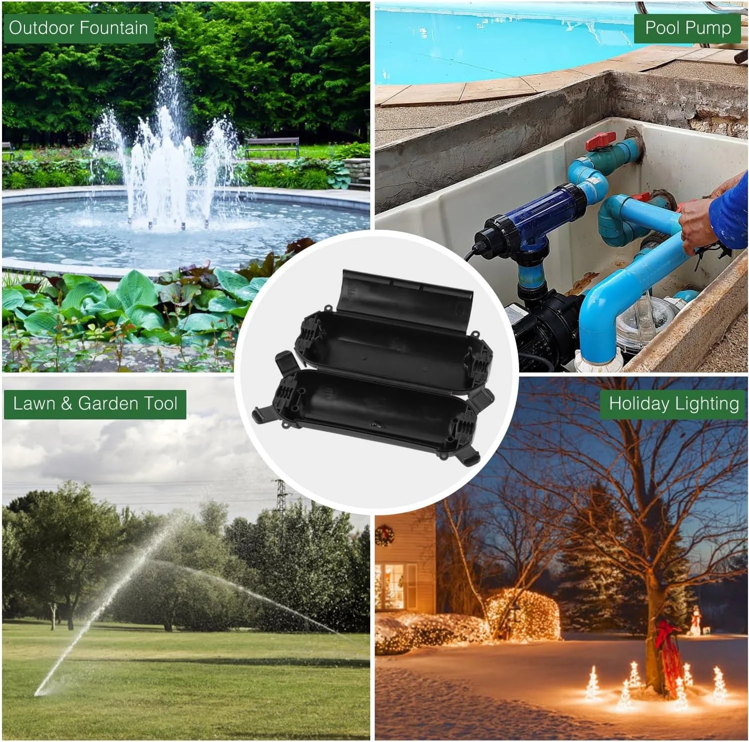 3 Pack Waterproof Electrical Connection Box W1397