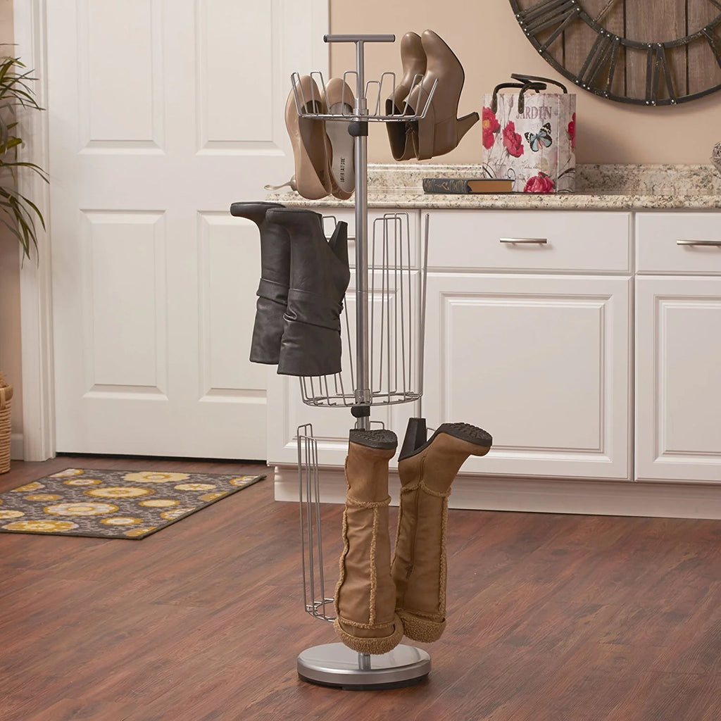 3-Tier Carousel Boot Tree Shoe Rack R80416