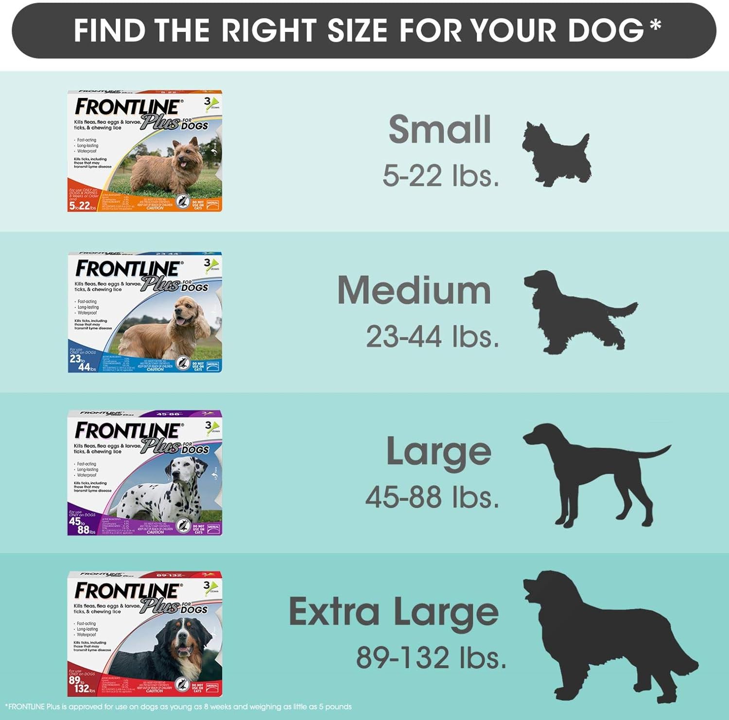 Flea and Tick Treatment for Dogs, 6 Doses, Pack of 2 O297293