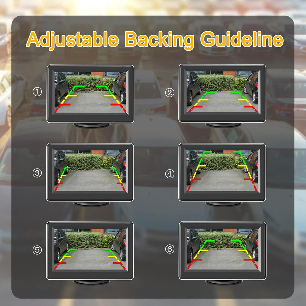 1080P HD Wireless Backup Camera System with 4.3" LCD Monitor C35918