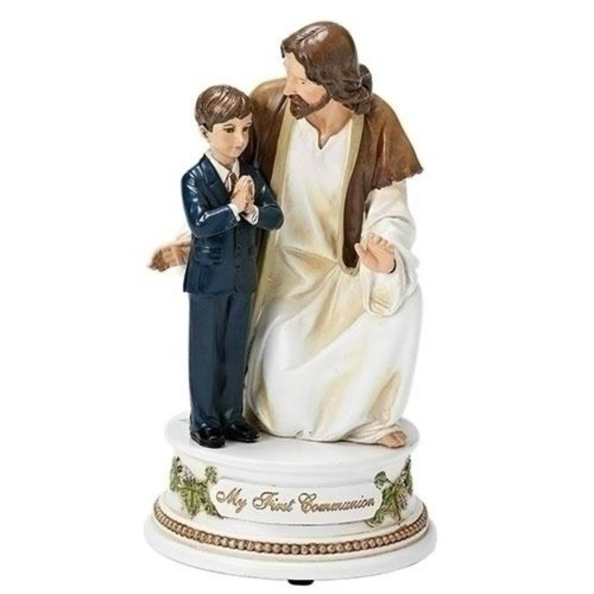 First Communion Musical Boy with Jesus Y453