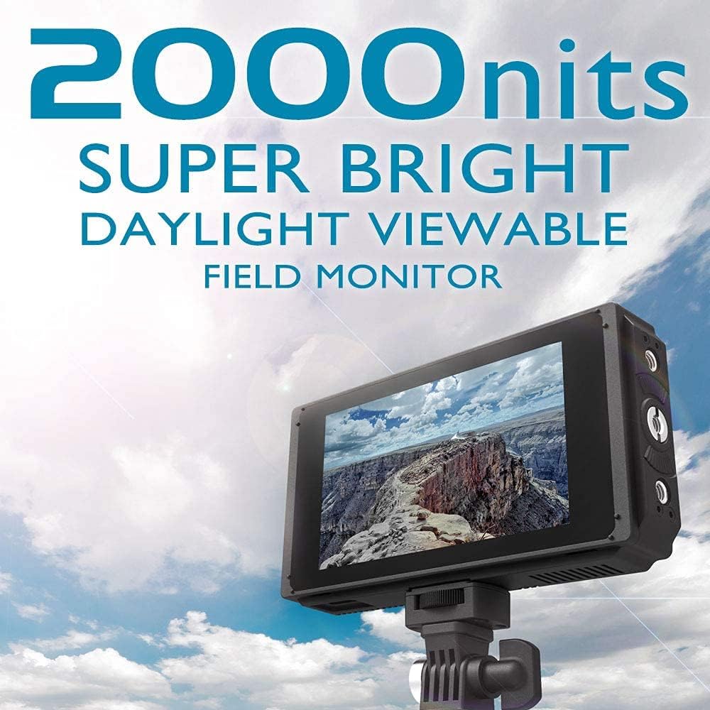 5 Inch IPS DSLR Camera Field Monitor 2000nit Touch Screen with 4K HDMI Input Output L81553