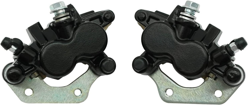 Front Left Right Brake Calipers & Pads Pack of 2 for Kawasaki KFX700 Brute Force 650 Prairie 650 700 KVF650 KVF700 F901