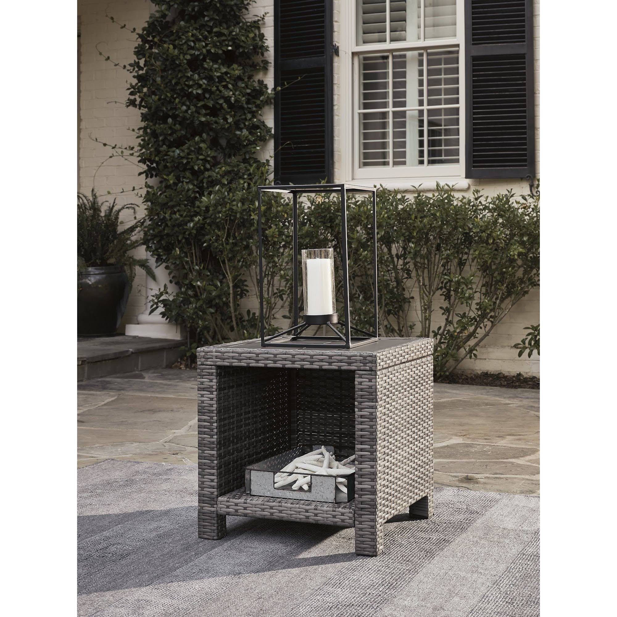 Square End Table - Gray B527
