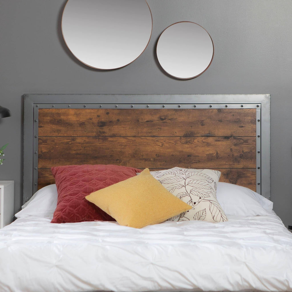 Queen Metal and Wood Headboard B248608