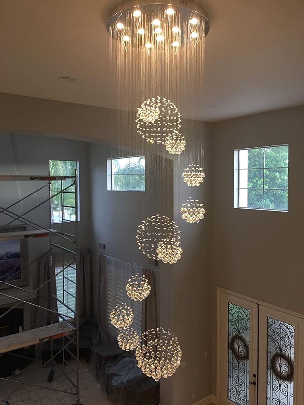 Spiral Crystal Chandelier 13 Lights S3095