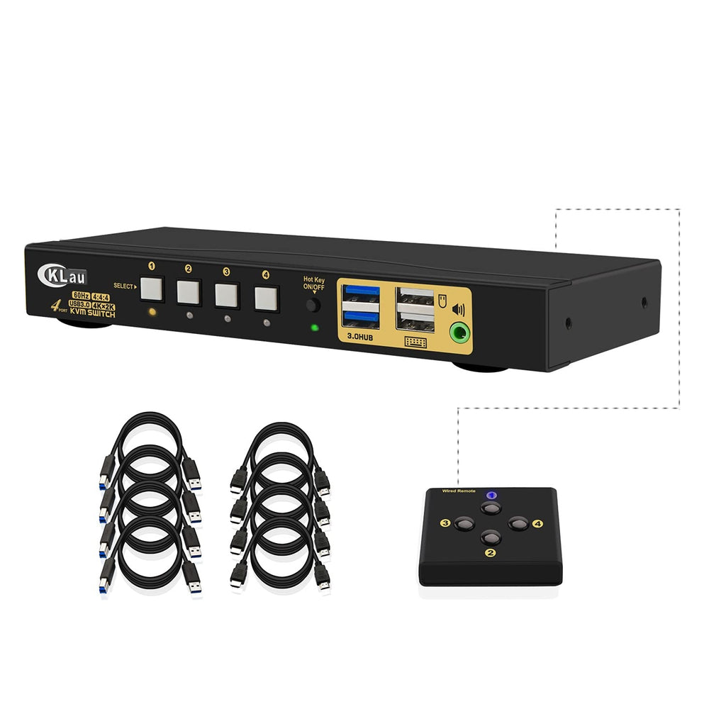 2 Port 4K@60Hz DP 1.2 KVM Switch with Audio Microphone Output and USB 2.0 Hub T564291