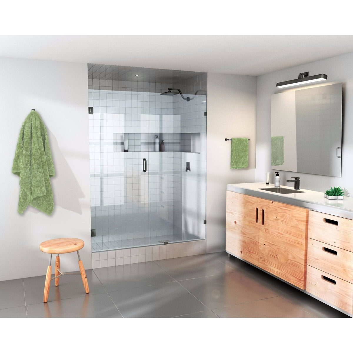 Frameless Shower Door Wall Hinge Bronze F2430