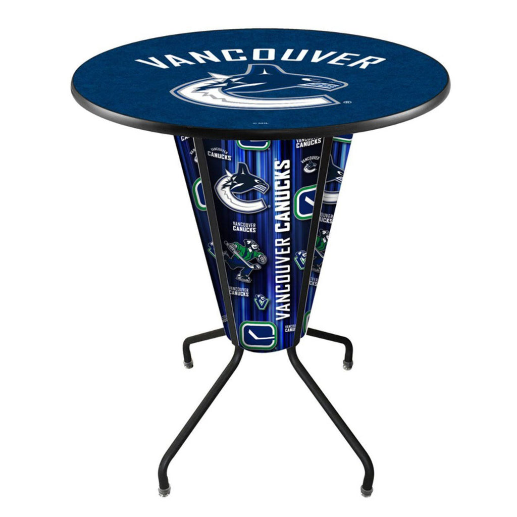 Lighted Vancouver Canucks Pub Table Bar Stool X774