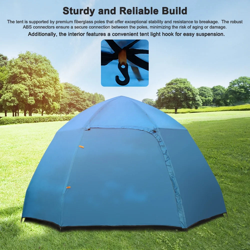 Camping Tent Quick Open Double Layer Rainproof V2077