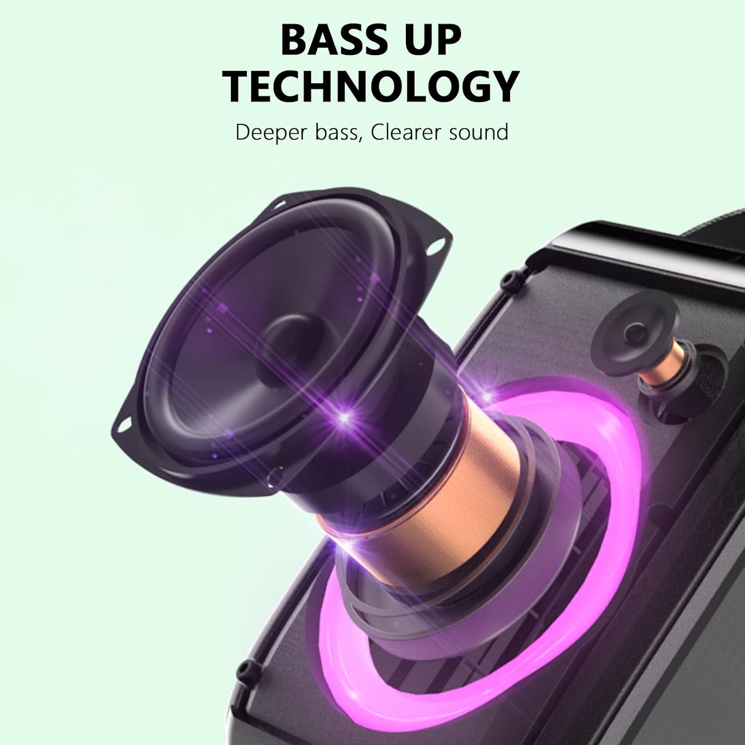 Bluetooth Speaker with Subwoofer Punchy Bass P68461