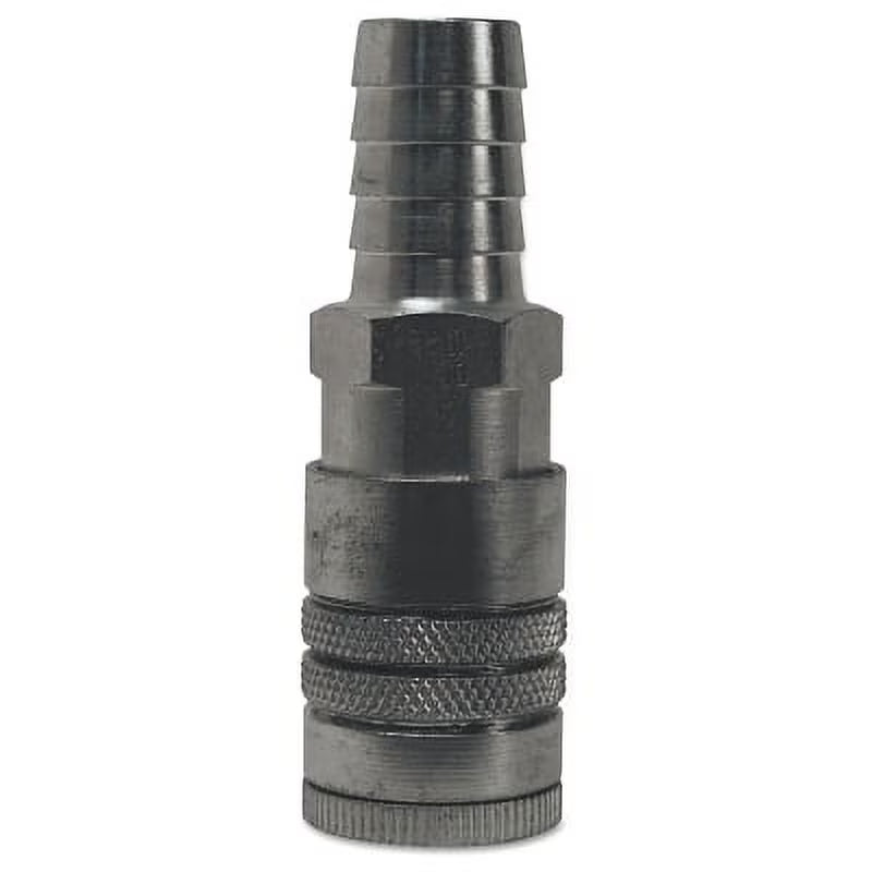 1/2 In Id Steel Semi-Auto Coupler Standard Hose Barb, Bundle of 5 U57183