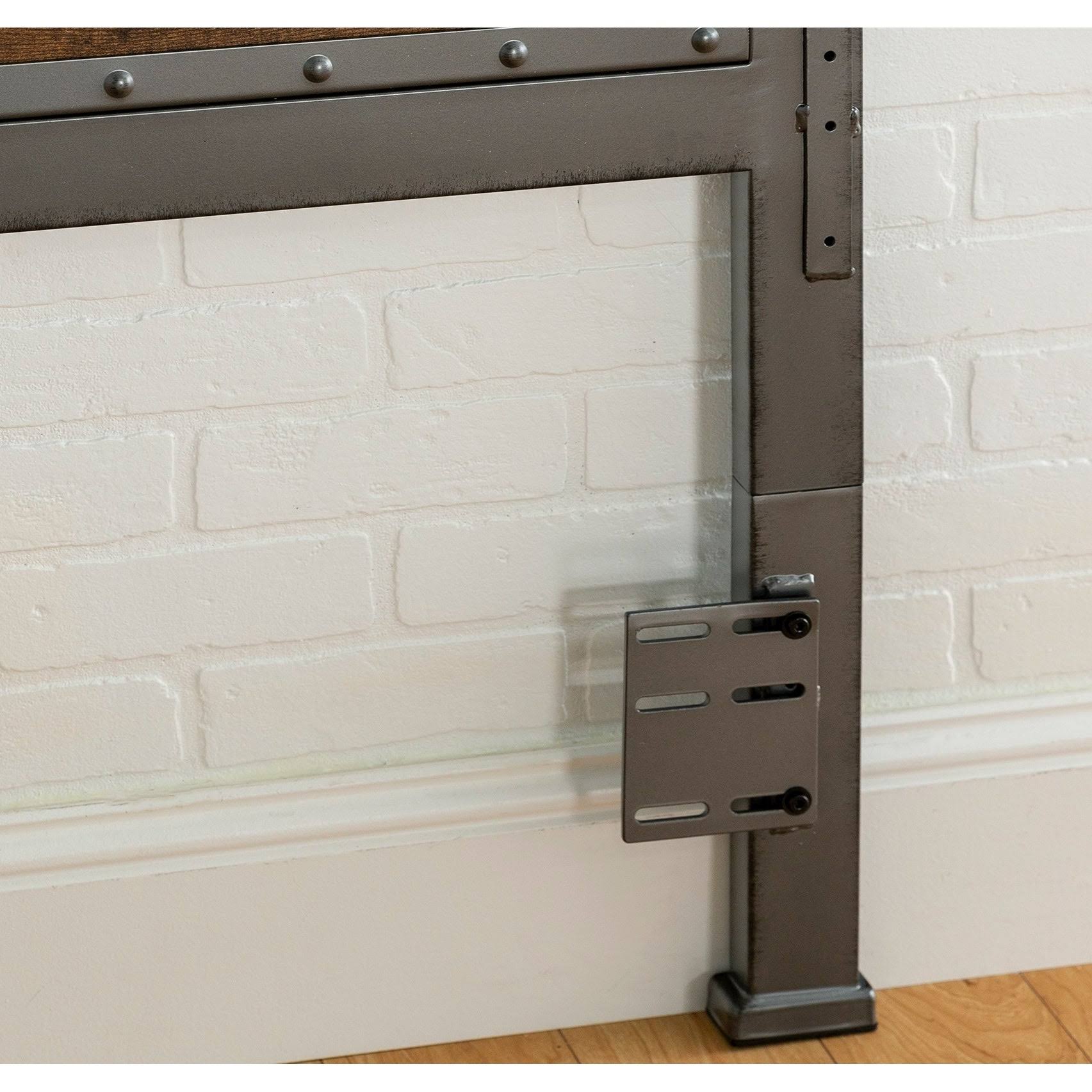 Queen Metal and Wood Headboard B248608