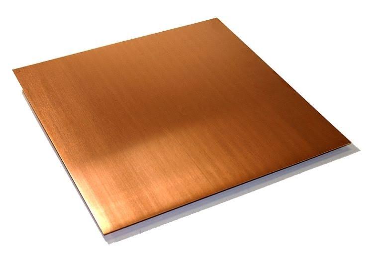 32oz Copper Sheet 0.043 inch 18 ga 24 inch x 120 inch Unpolished Mill Finish P156097