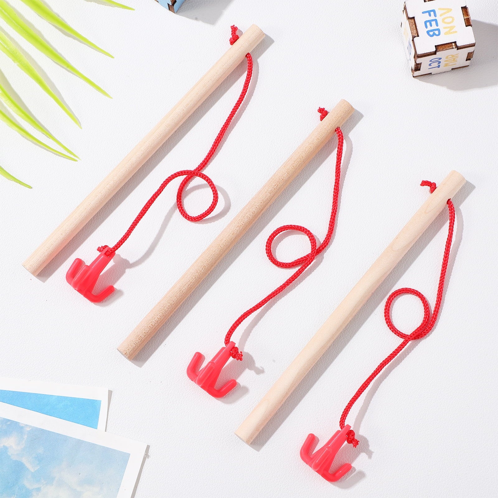 Magnetic Fishing Toys Wood Magnetism Rods T431125