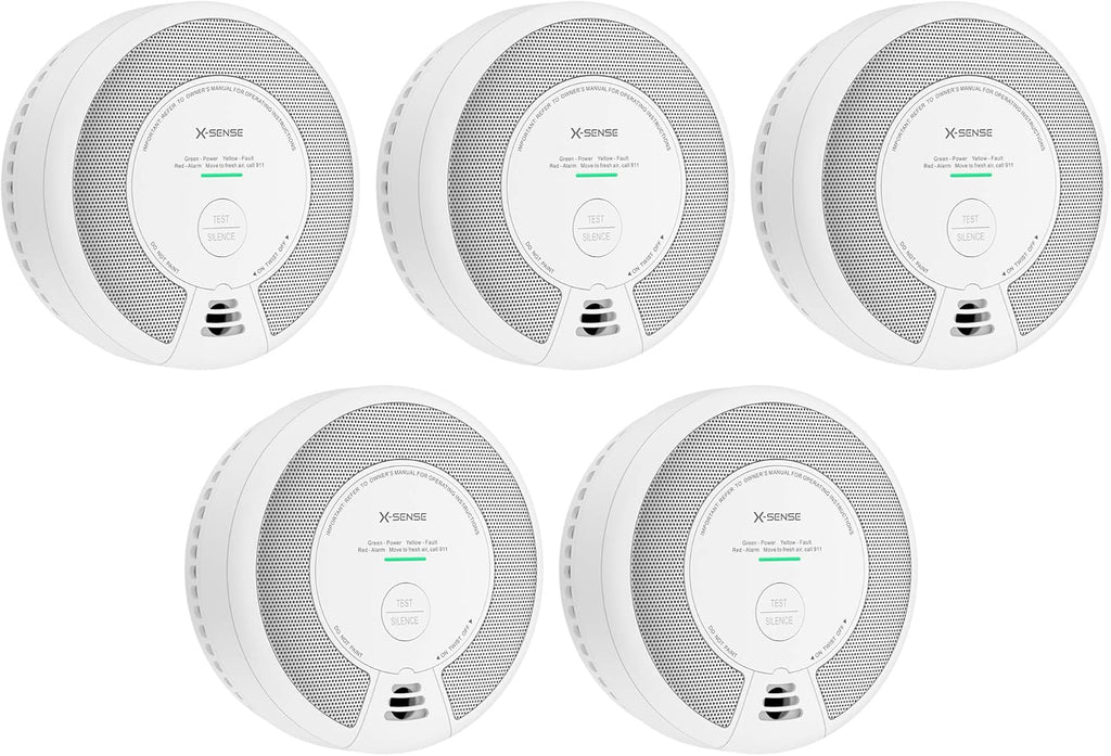 10-Year Battery Powered Wireless Smoke and Carbon Monoxide Detector, Pack of 6 Z4802