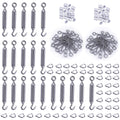 Cable Railing Kit M5 Hook & Eye Turnbuckle Wire Rope Tension M6 Stainless Steel Eyes Screw M3 Aluminum Crimping Loop M3 Stainless Steel Thimble NK08 Pack of 2 I744049