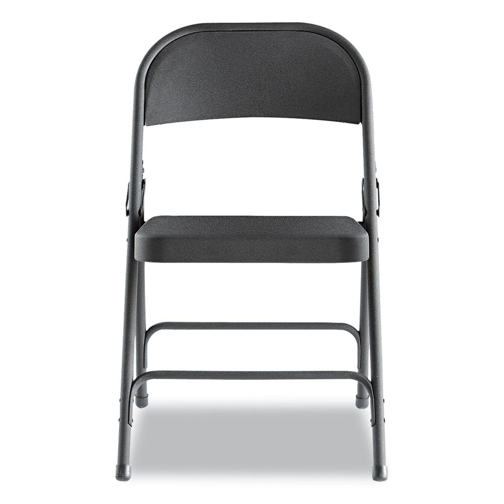 Steel Folding Chair, Graphite, 4/carton V414