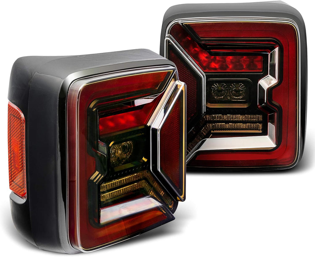 Smoked-Lens LED Tail Light for Jeep Wrangler JL X282