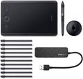 Digital Graphic Drawing Tablet Standard Nibs (10-Pack) and 4-Port USB 3.0 Hub Bundle B2597