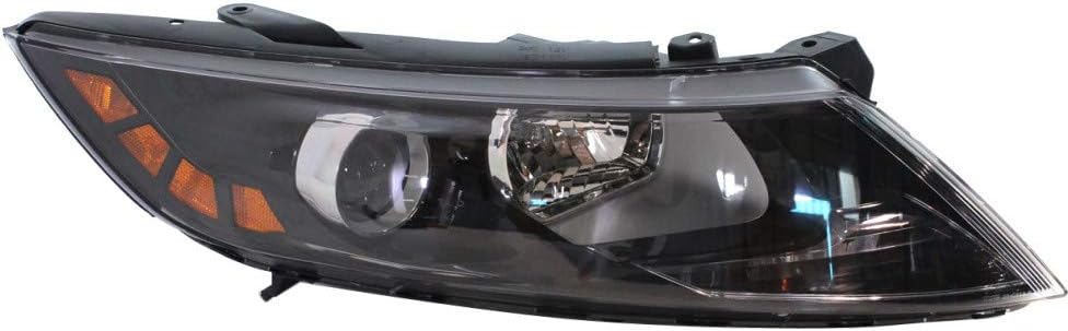 Halogen Headlight for 2011-2014 KIA Optima, Driver and Passenger Side, Unpainted, Bulbs Included F818756