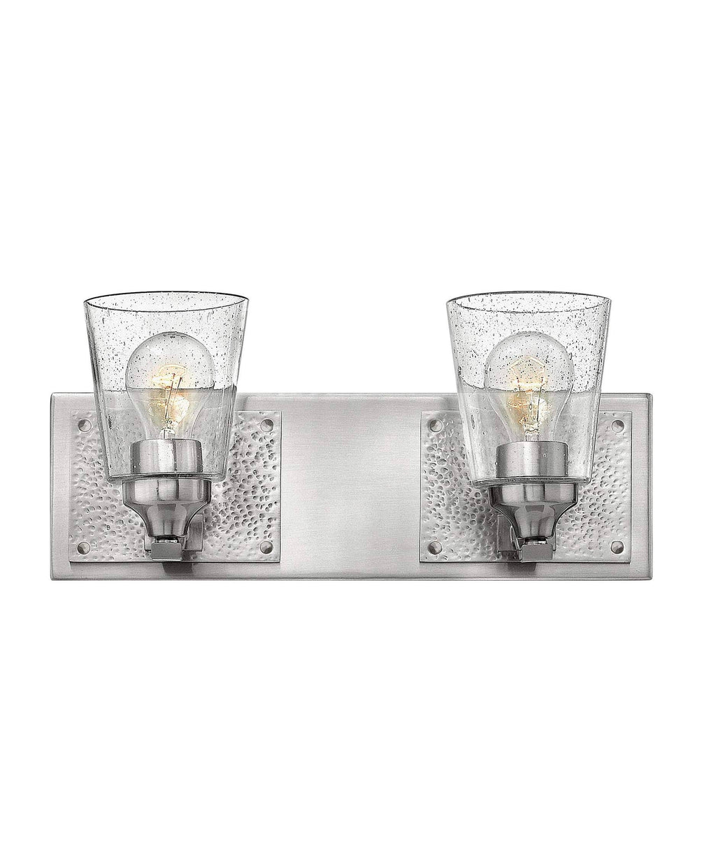 Brushed Nickel 2 Light Bath D575
