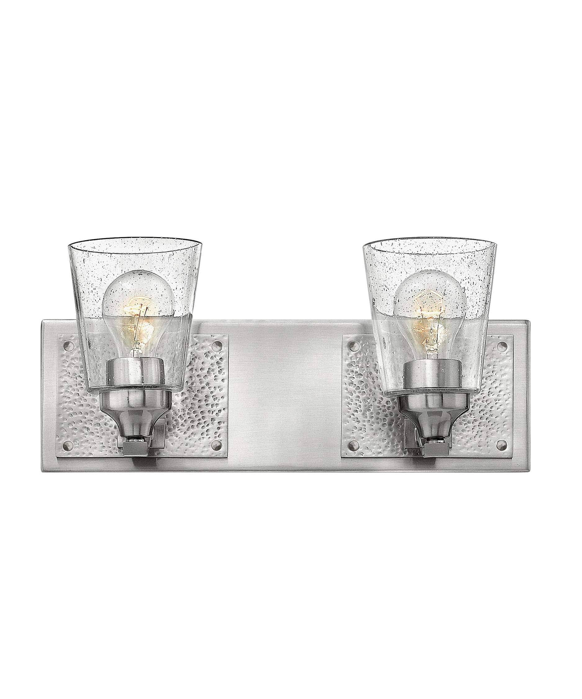 Brushed Nickel 2 Light Bath D575