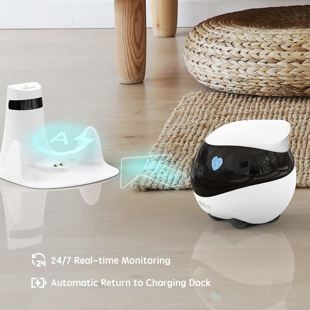 Wireless Pet Camera with Self-Charging, Night Vision, 2 Way Audio Motion Detection O8659