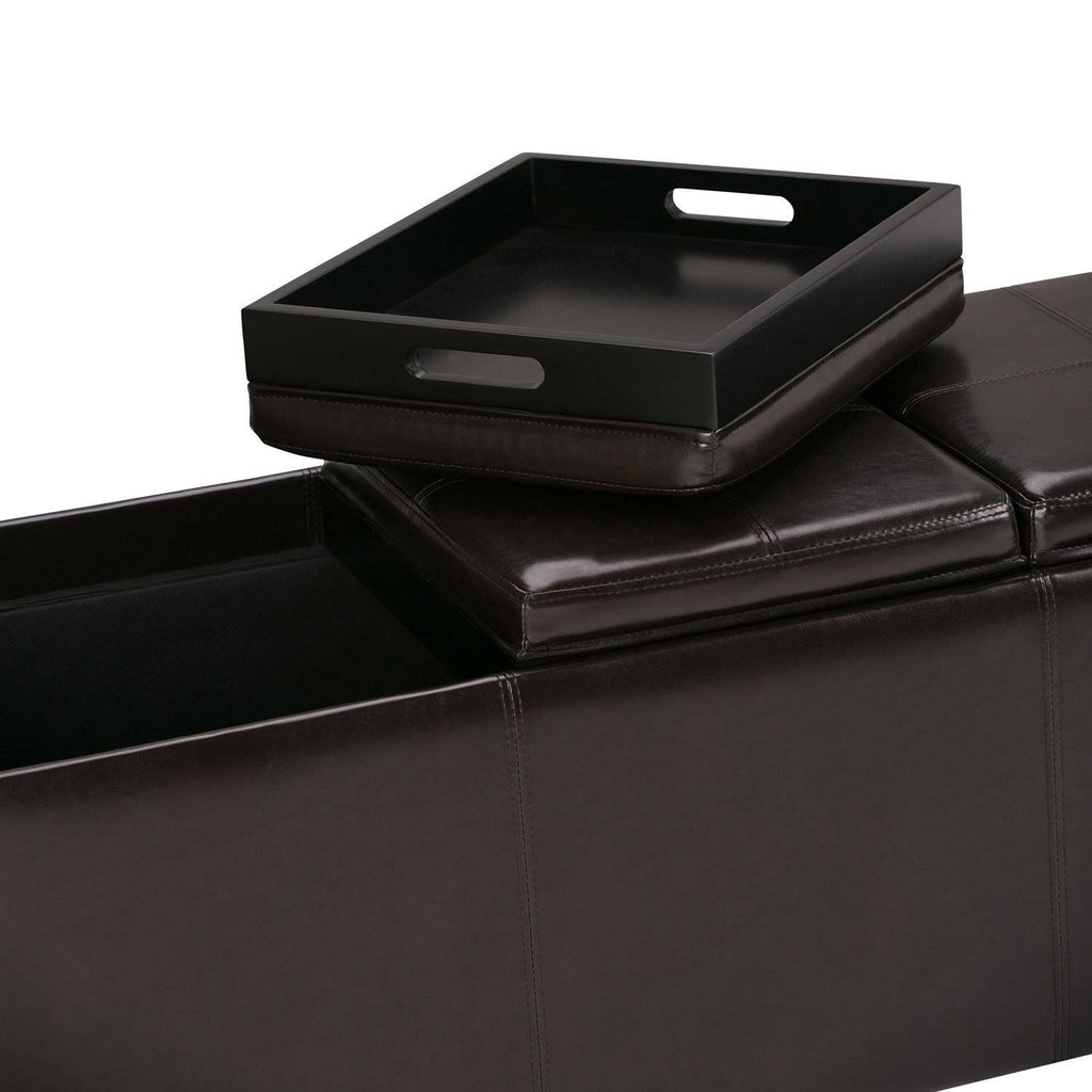 Brown Storage Ottoman D779905
