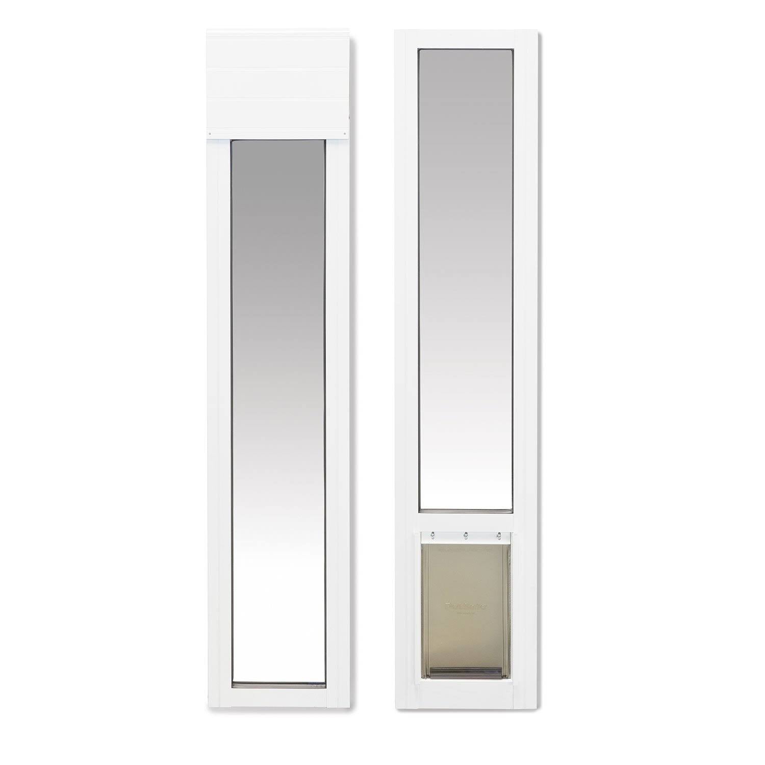 2-Piece Sliding Glass Pet Door, Large, White G974047