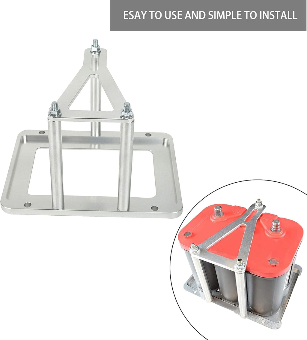 Aluminum Billet Battery Tray Hold Down Trunk Relocation Box R6267