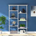 White 5-Tier Ladder Bookcase Z3573
