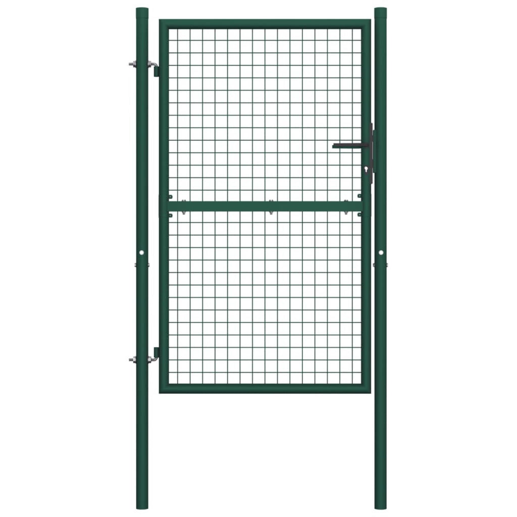 Green Steel Fence Gate X5569