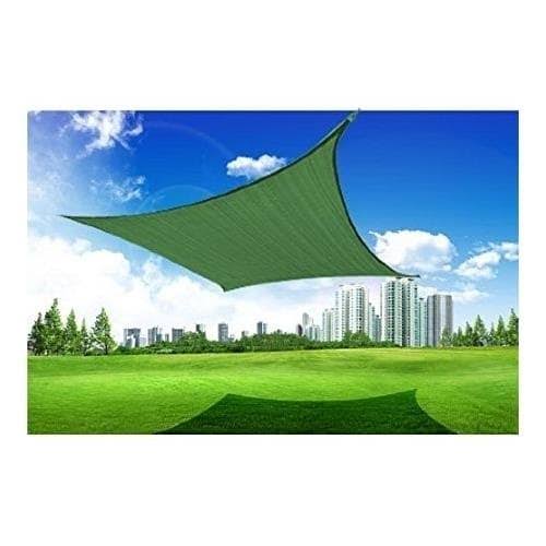 Green Rectangle Outdoor Sun Shade Sail Canopy I78232