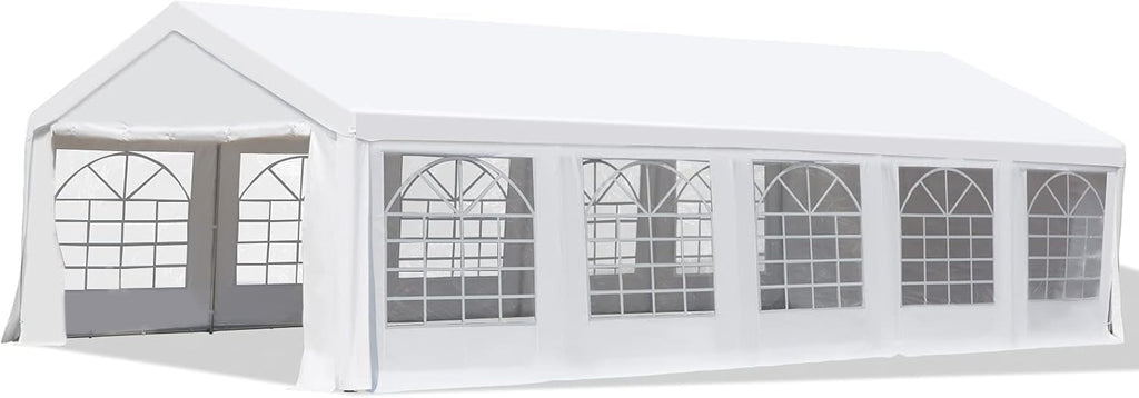White Commercial Party Tent Gazebo with Removable Sidewalls A988