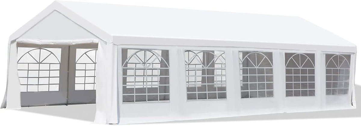 White Commercial Party Tent Gazebo with Removable Sidewalls A988