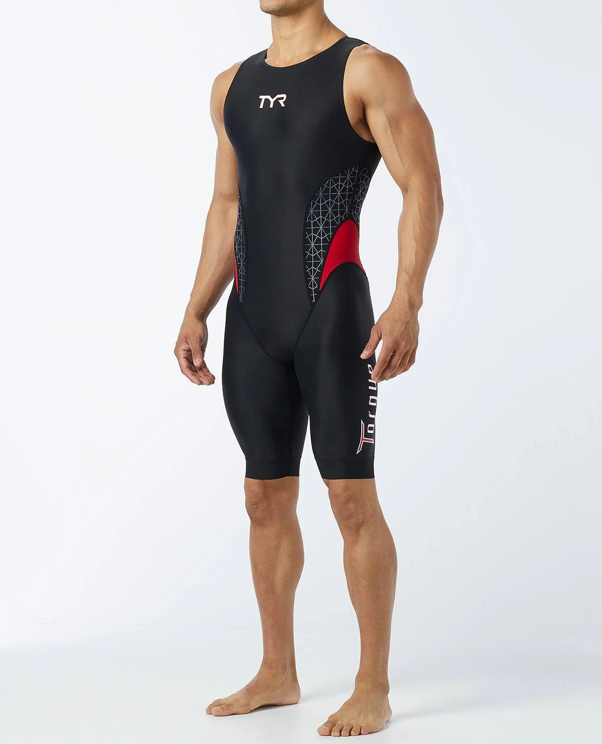 Black/Red Swimskin S2669