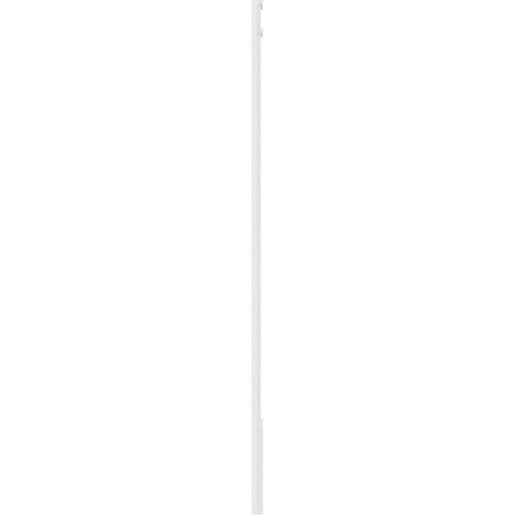 10x22W x 108x22H x 2x22P Two Equal Flat Panel PVC Pilaster with Decorative Capital & Base (Pair) D6761