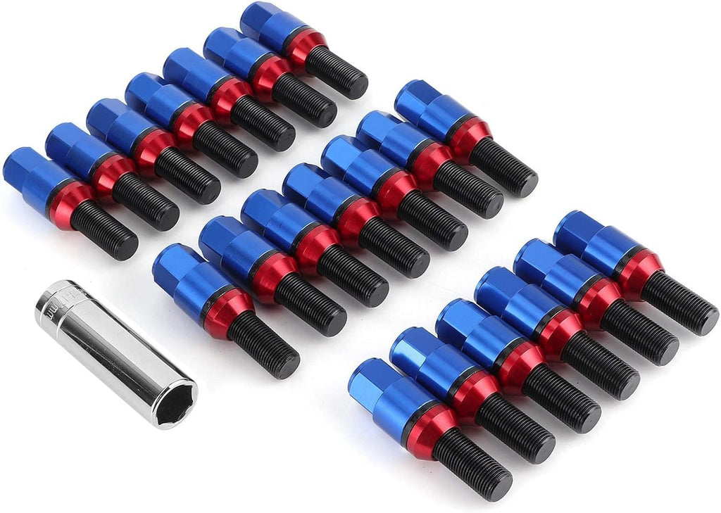 M14x1.25 Blue Tuner Style Wheel Lug Bolts Z520790