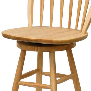 Beech Arrow-Back Windsor Swivel Seat Bar Stool V4570