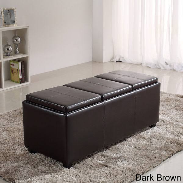 Brown Storage Ottoman D779905