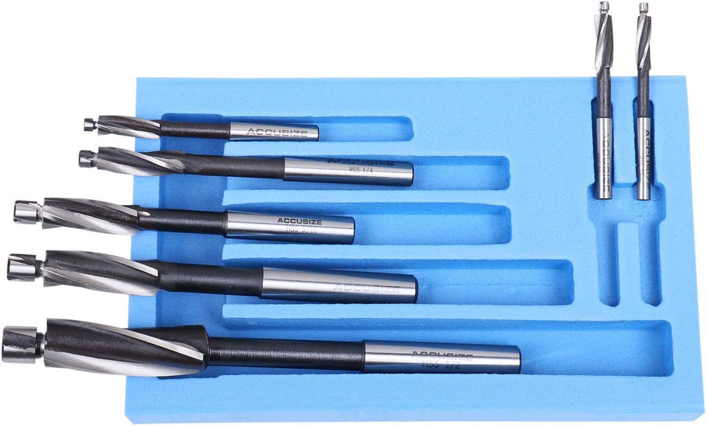 7 Pc H.S.S. Solid Cap Screw Counterbore Set V9939