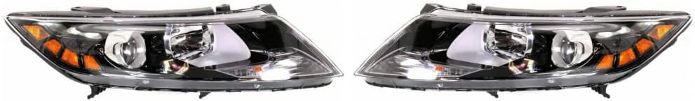 Headlight Assembly Pair for Kia Optima 2012 2013 Halogen Composite U8932