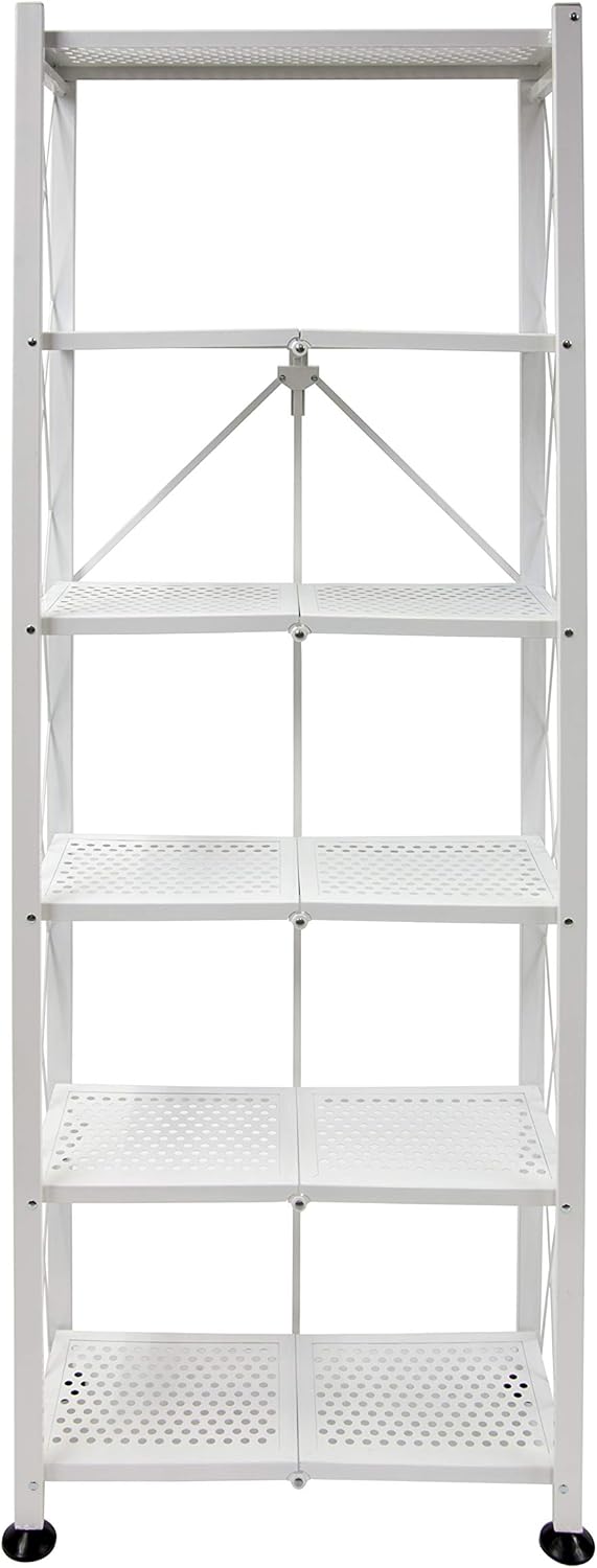 Black 6-Shelf Tall Bookcase K951