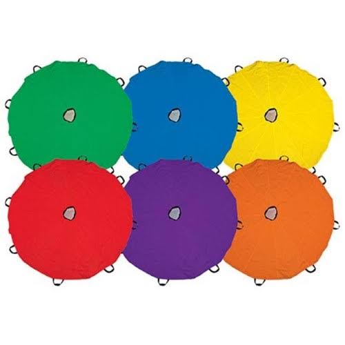 6 ft Bright Color Parachutes Set of 6 B2201