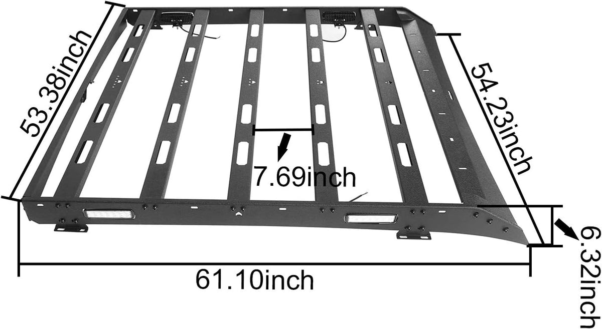 Roof Rack Cargo Carrier for Pickup Truck D82126